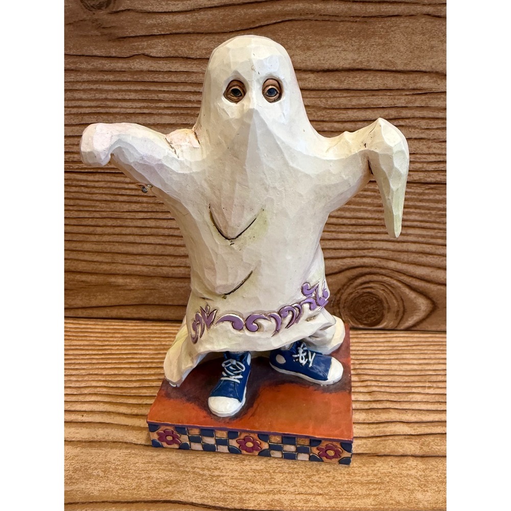 Jim Shore Heartwood Creek Ghost Trick Or Treat Smell My Feet Figurine 4017590